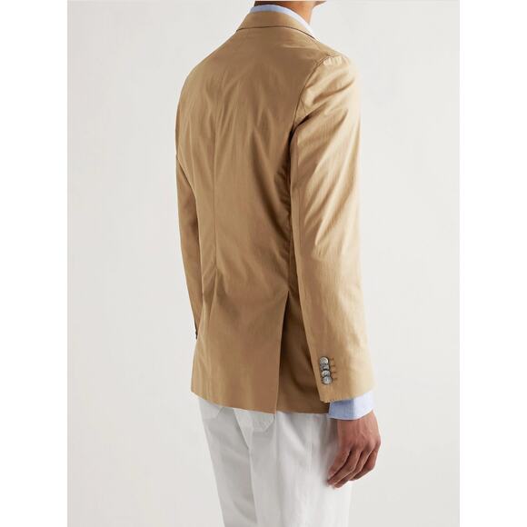 NWOT Hugo Boss Tan Hartlay 2 Stretch Slim Fit Cotton Jacket Brown Tan $645 - Picture 2 of 16